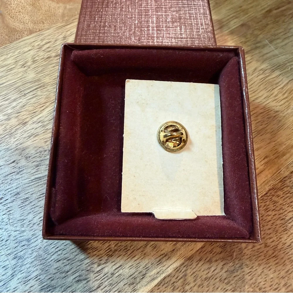 Gold Tone Guardian Angel Pin